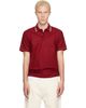 Burberry Burberry Red Check Trim Cotton Polo - 1
