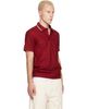 Burberry Burberry Red Check Trim Cotton Polo - 2