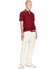 Burberry Burberry Red Check Trim Cotton Polo - 4