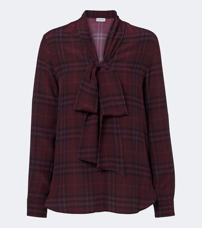 Burberry Burberry Rhiannon Burberry Check silk blouse