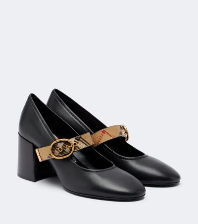 Burberry Burberry Robin Burberry Check leather pumps