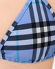 Burberry Burberry Sadie Checkered Top Cornflower Blue - 6