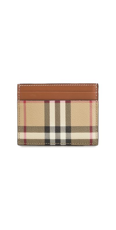 Burberry Burberry Sandon Card Case Vintage Check/Briar Brown One