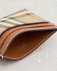 Burberry Burberry Sandon Card Case Vintage Check/Briar Brown One - 5