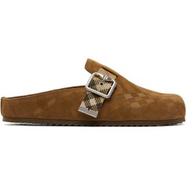 Burberry Burberry Tan Check Suede Urchin Loafers