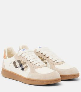 Burberry Burberry Terrace leather and suede sneakers