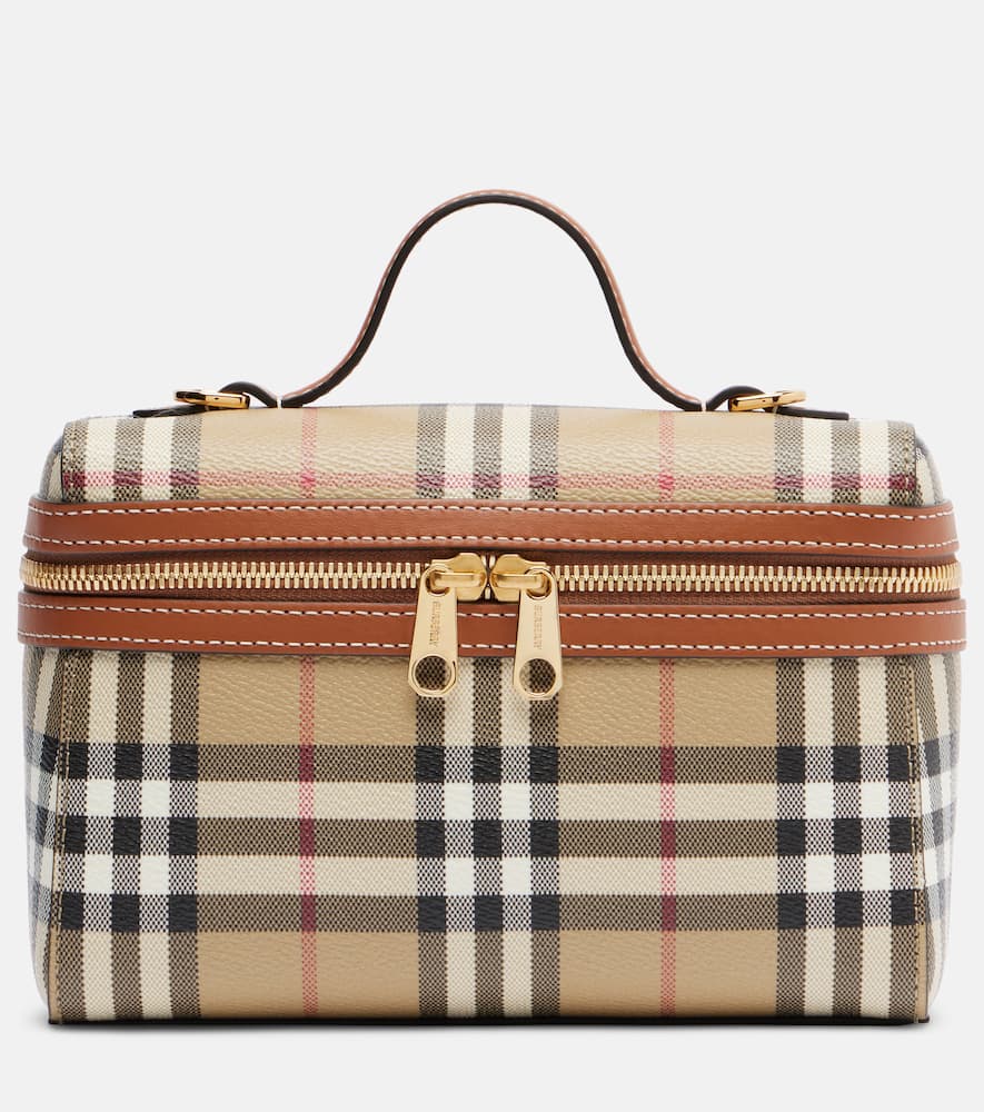 Burberry - Vanity Case Check Small vanity bag