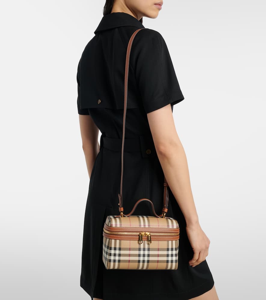 Burberry - Vanity Case Check Small vanity bag