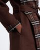 Burberry Burberry Verona Burberry Check belted wool coat - 4