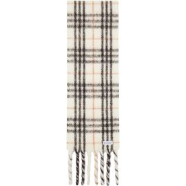 Burberry Burberry White & Black Small Check Scarf