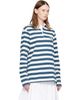 Burberry Burberry White & Blue Knight Stamp Cotton Rugby Polo - 2