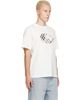 Burberry Burberry White Check Knight Stamp Cotton T-shirt - 2