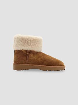 Burberry Burberry Women's Check Shearling Flint Boots