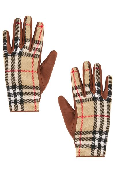 Burberry Burberry Wool Check Gloves
