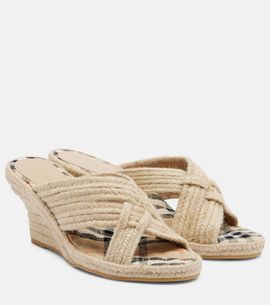 Burberry Burberry Woven espadrille wedges