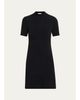 Burberry Cassidy Short-Sleeve Cashmere Button-Shoulder Mini Dress - 1