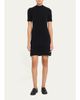 Burberry Cassidy Short-Sleeve Cashmere Button-Shoulder Mini Dress - 2