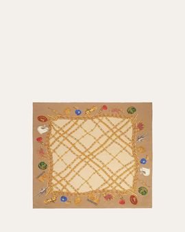 Burberry Check Charm Silk Scarf