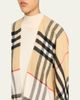 Burberry Contrast Check Cashmere-Wool Cape - 5