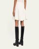 Burberry Ebony Cotton Twill Flare Mini Skirt - 3