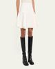 Burberry Ebony Cotton Twill Flare Mini Skirt - 4