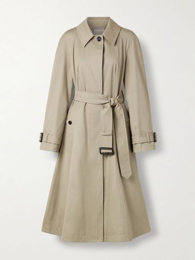 BURBERRY Ellingham belted cotton-gabardine trench coat