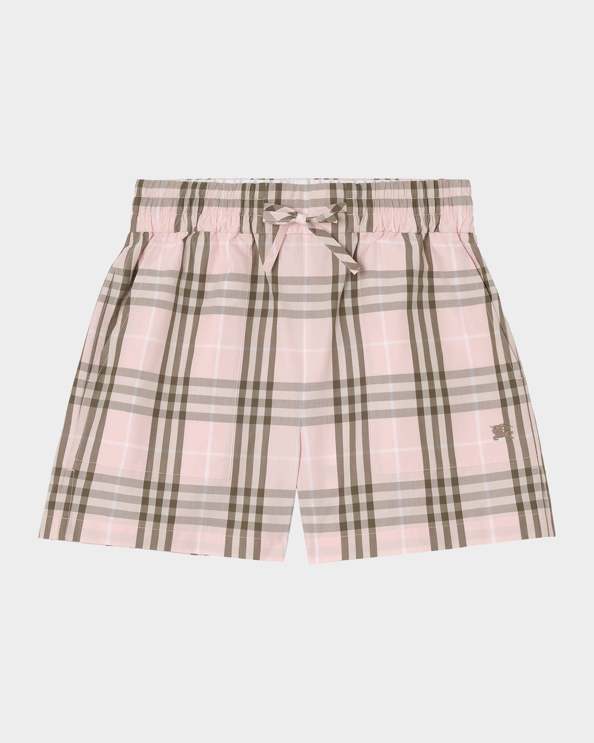Burberry Evelyn Check Cotton Shorts