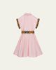 Burberry Girl's Check Trim Cotton Shirt Dress - 2