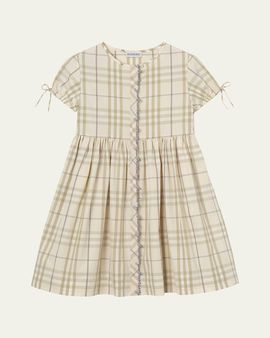 Burberry Girl's Josie Check Cotton Dress
