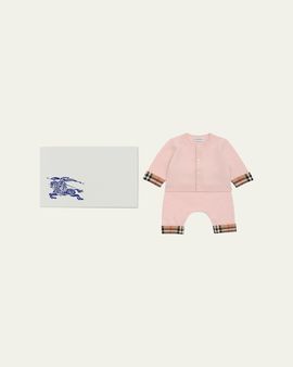Burberry Girl's Larimer Cashmere Cardigan & Jogging Pants Set