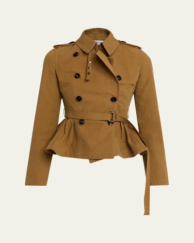 Burberry Isabella Peplum Trench Coat