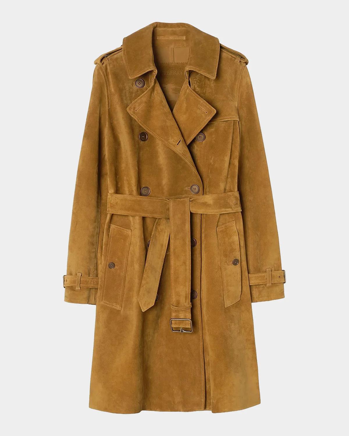 Burberry Kennsington Cashmere Trench Coat