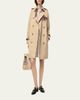 Burberry Kensington Leather-Trim Double-Breasted Trench Coat - 4