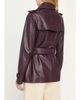 Burberry Kensington Leather Belted Short Trench Jacket - 3