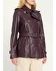 Burberry Kensington Leather Belted Short Trench Jacket - 4