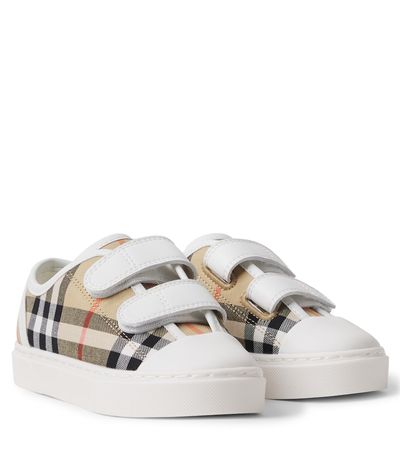 Burberry Kids Burberry Kids Burberry Check canvas sneakers
