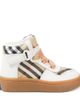 Burberry Kids Burberry Kids Burberry Check leather and canvas sneakers - 3