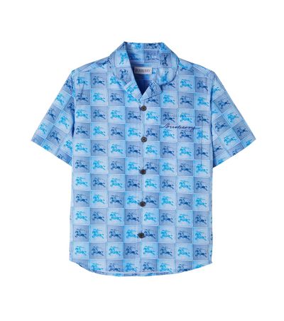 Burberry Kids Burberry Kids EKD checked cotton shirt