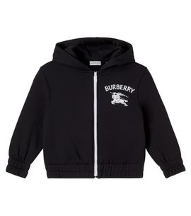 Burberry Kids Burberry Kids EKD cotton jersey zip-up hoodie