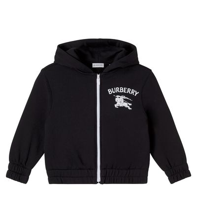 Burberry Kids Burberry Kids EKD cotton jersey zip-up hoodie