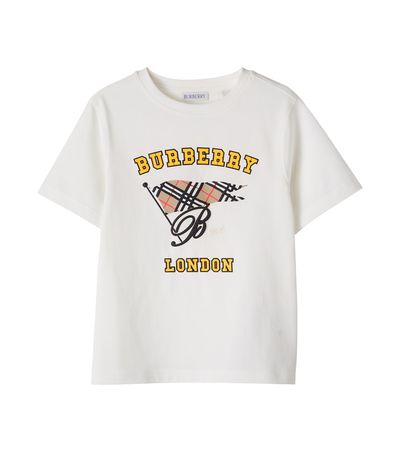 Burberry Kids Burberry Kids Printed cotton jersey T-shirt