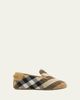 Burberry Kid's Check Nylon-Blend Booties, Kids - 1