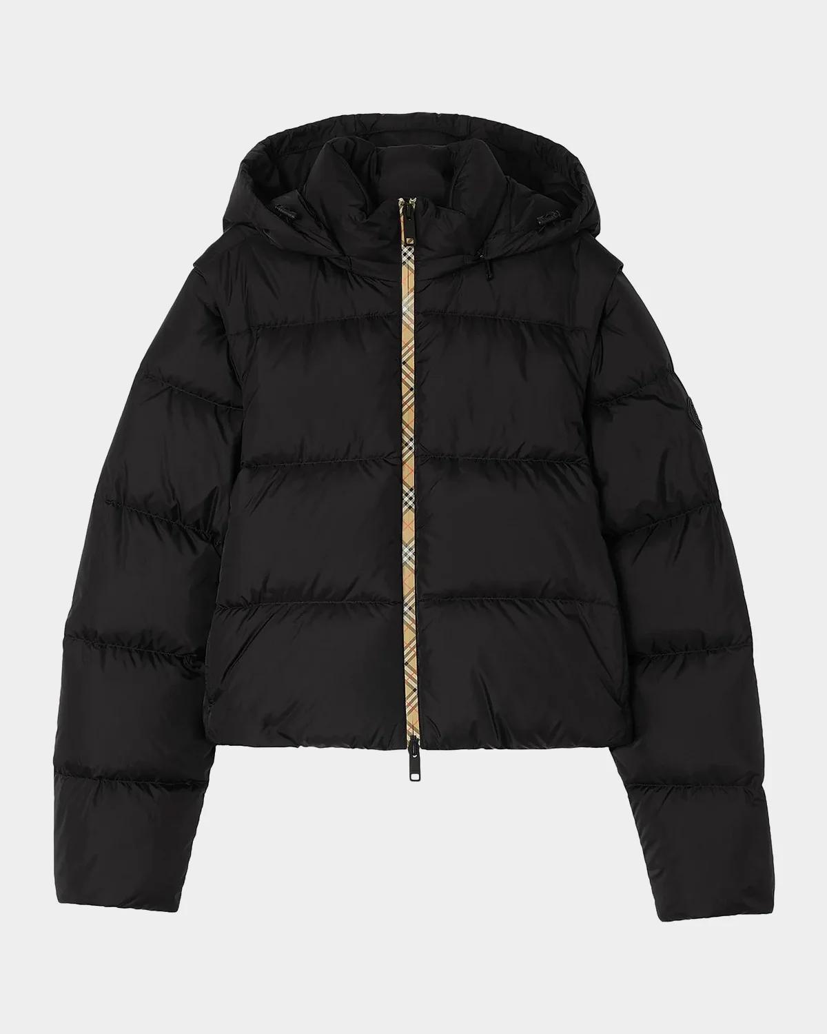 Burberry Langdale Hooded Convertible Puffer Jacket