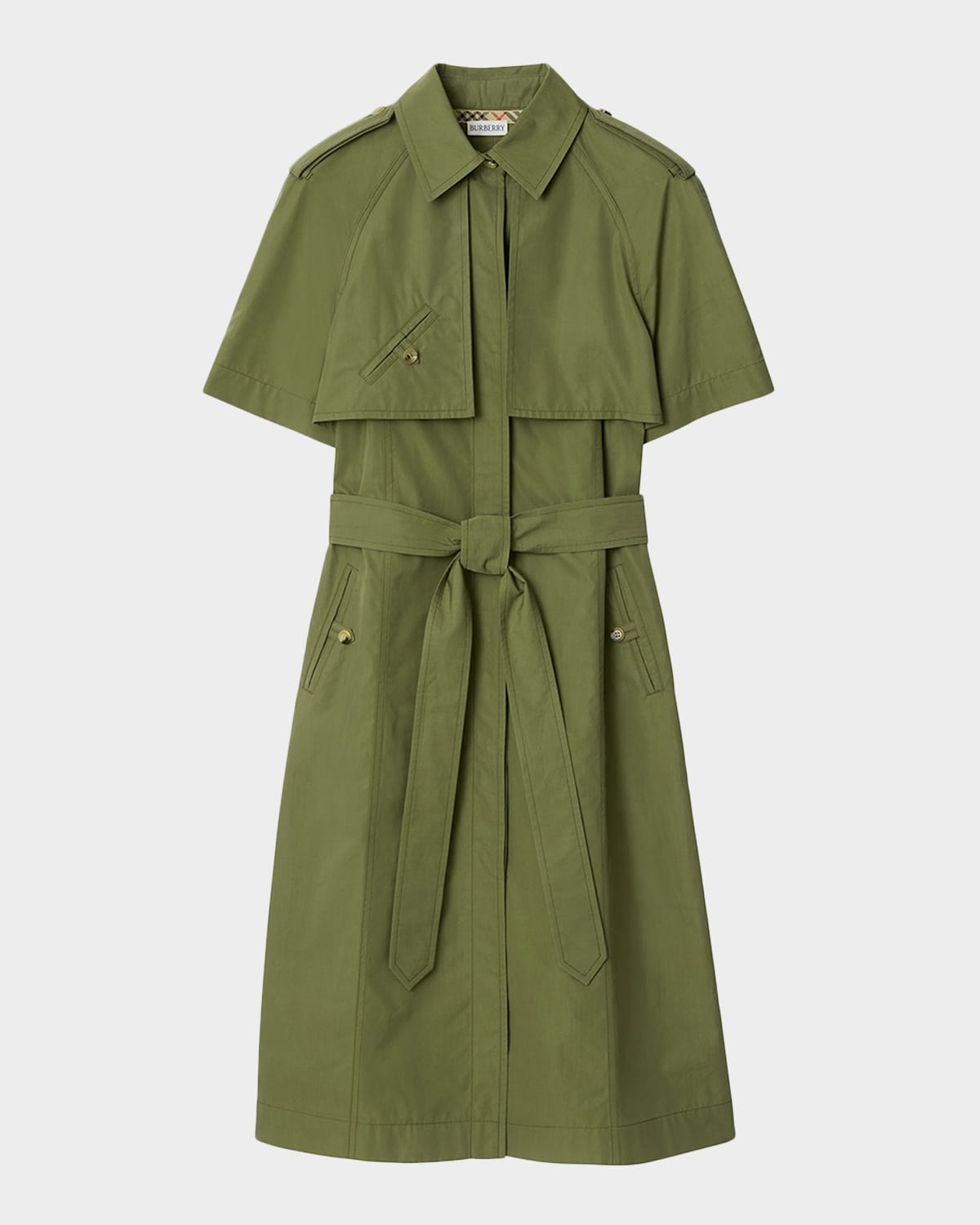 green trench dress Trench Coat Dress