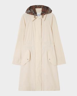 Burberry Newbury Parka Jacket With Removable Hood