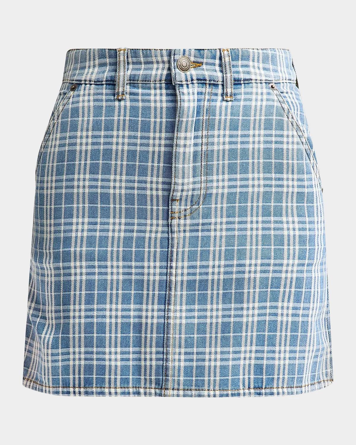 Burberry Norcross Denim Mini Skirt