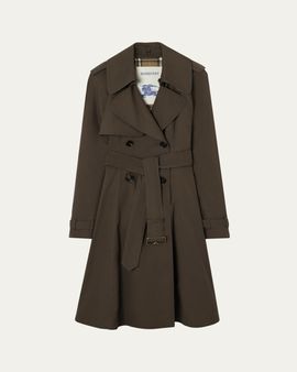 Burberry Pembury Belted A-Line Trench Coat