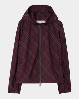 Burberry Salcombe Check Zip Hooded Jacket