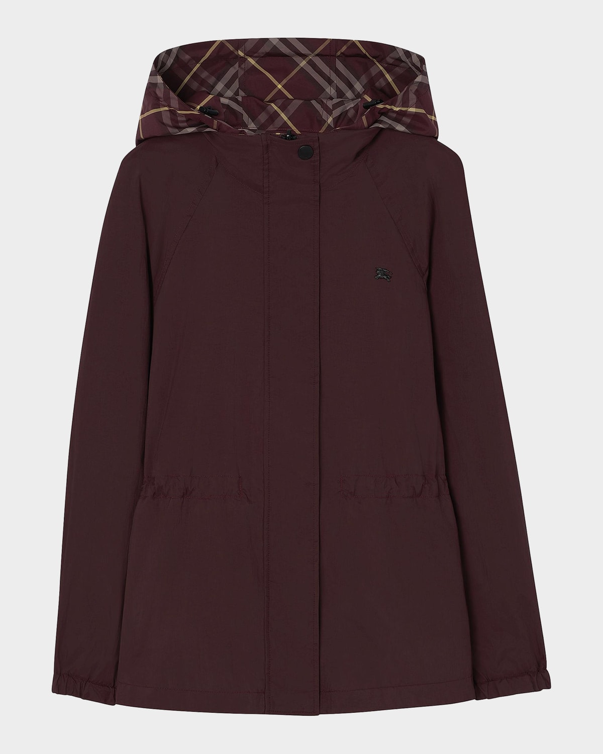Burberry Shifford Reversible Check Hooded Jacket