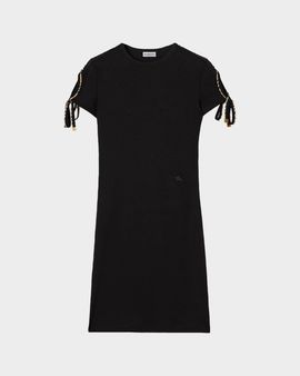 Burberry Tatiana Check Tie Short-Sleeve Mini Dress